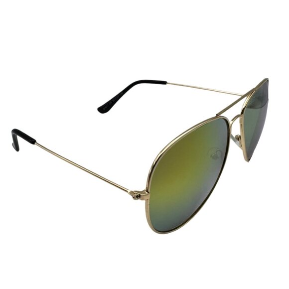 9000 | Goue Mirror Aviator Sunglasses - Picture 2 of 5